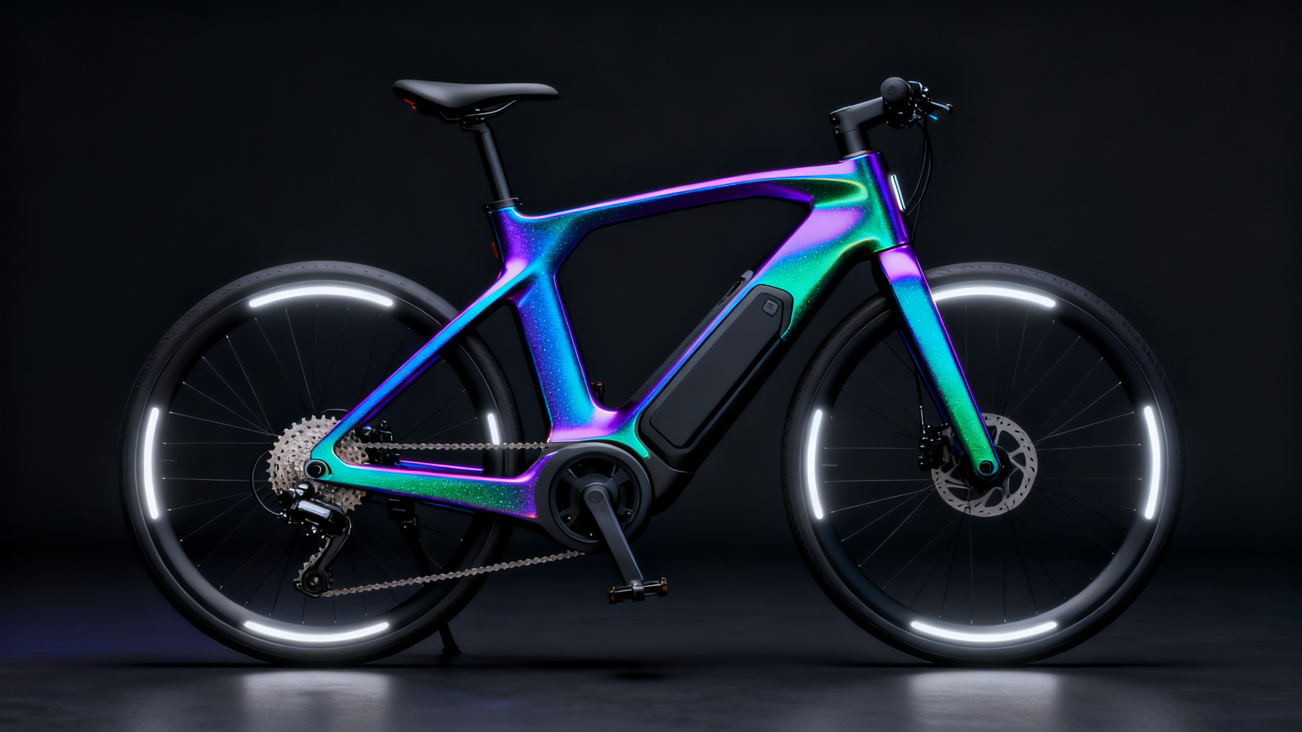 Chameleon-paint electric assist bicycle concept — Synth Mobility e-bike design